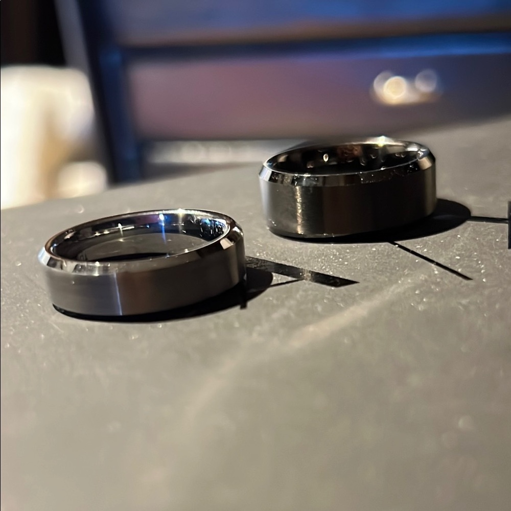 Tungsten Men's Ring - Pair